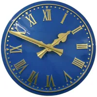 Runcorn Outdoor Clock Service blue dial
